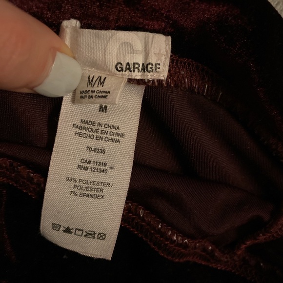 Garage Red Velvet leggings - Picture 3 of 3